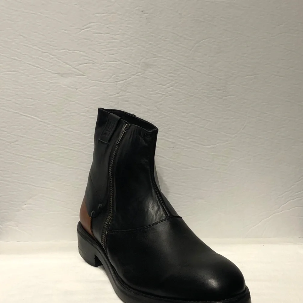Sabatter boot black size zipper premium leather 13